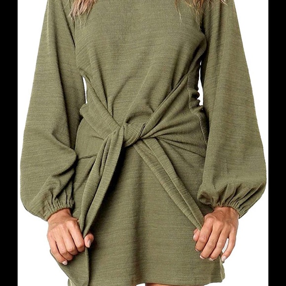Dresses & Skirts - Lionstill Women's Long Sleeve Dress Tie Front